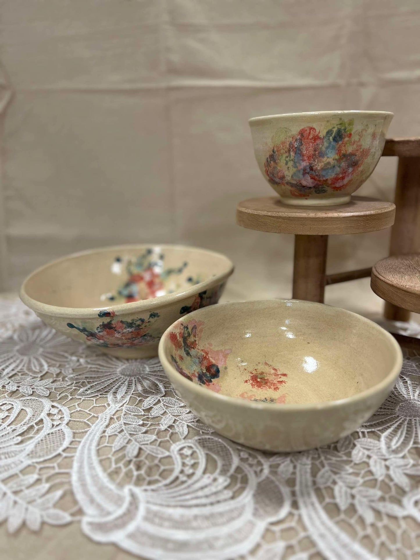 Trio bol écru ''Vraiment Vintage''