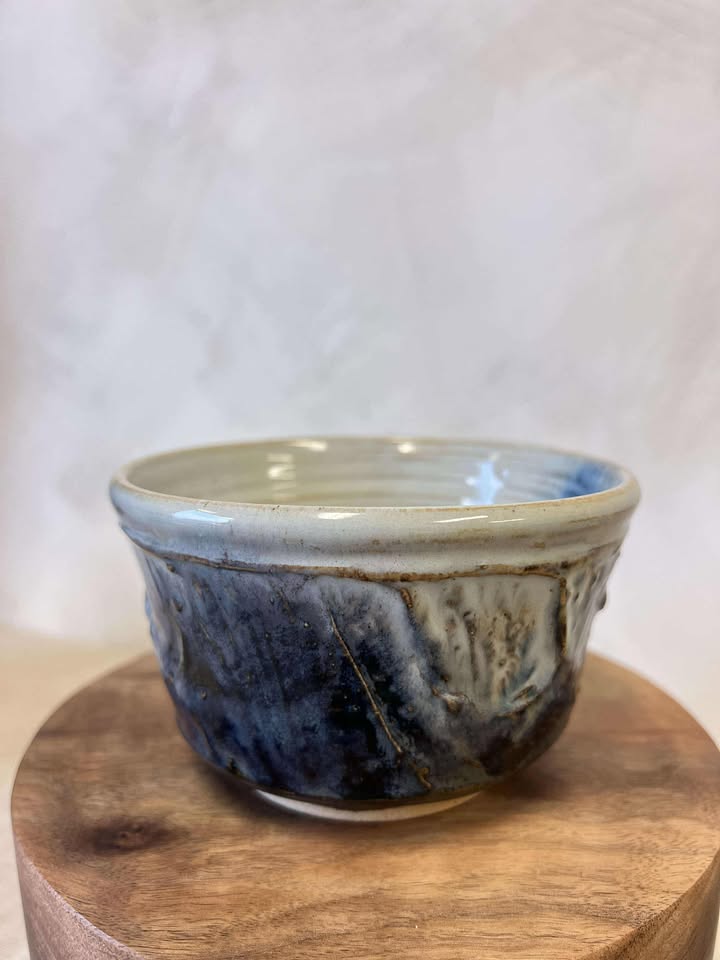 Bol à matcha et gobelet Lueur Boréale - Bleu