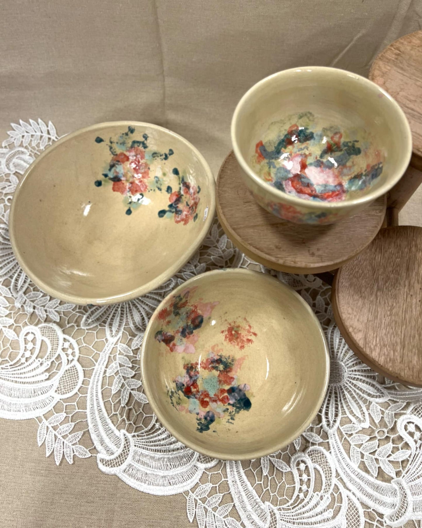 Trio bol écru ''Vraiment Vintage''