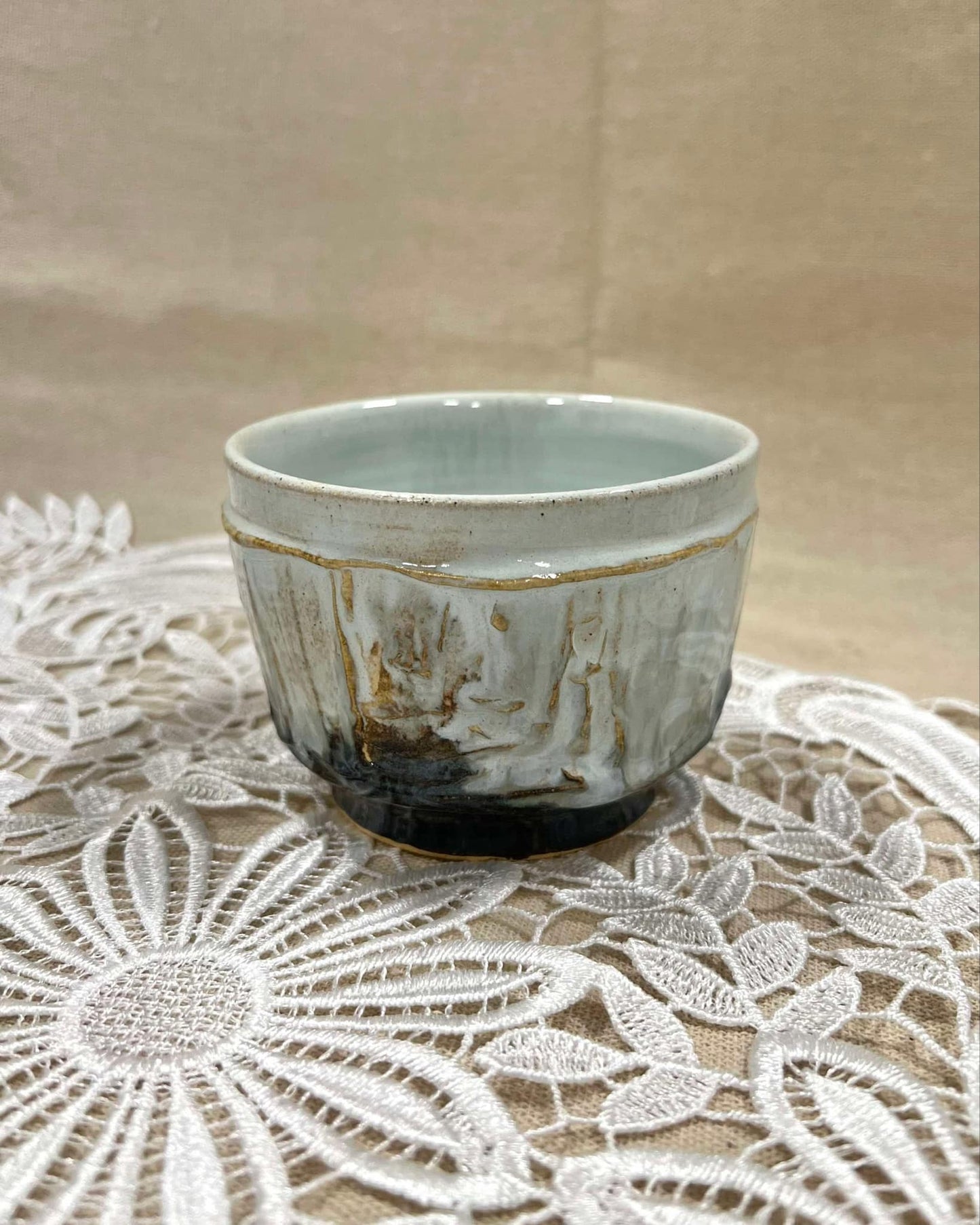 Bol à matcha Lueur Boréale - Bleu clair