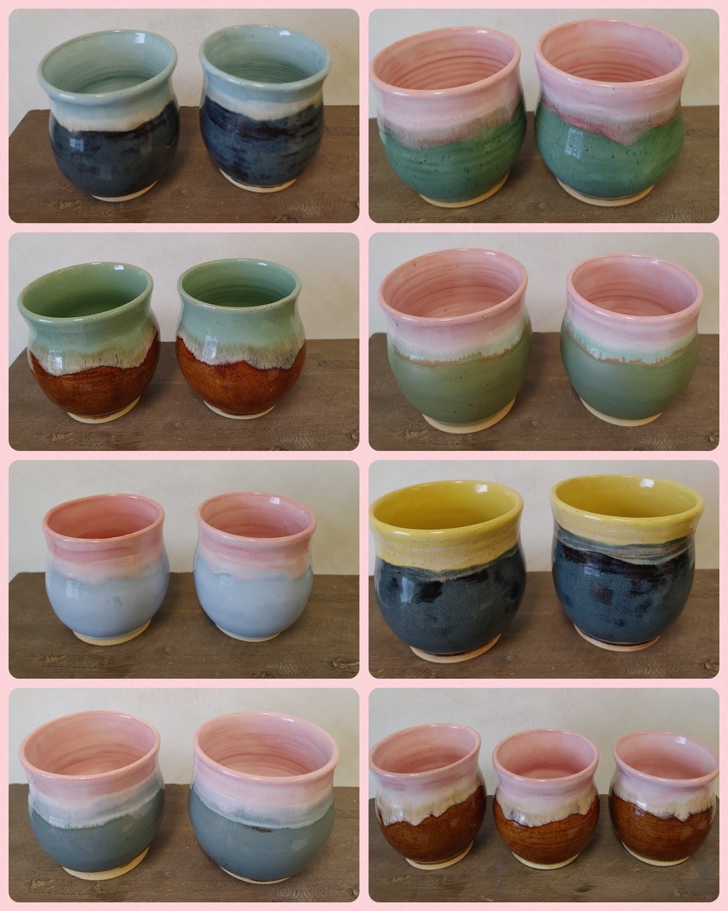 Gobelets variés